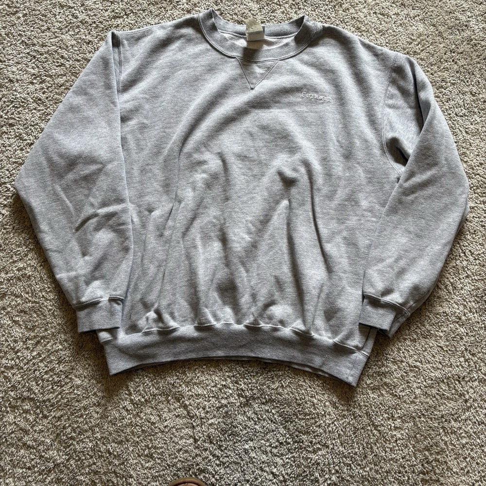 Vtg Carhartt K124 MOS Sweatshirt Mens XL Reg Gray